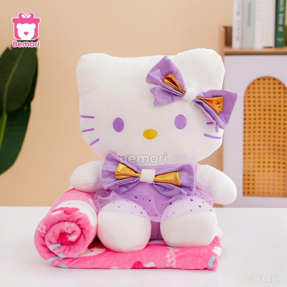 Gối Chăn Mền Kitty Váy Sao