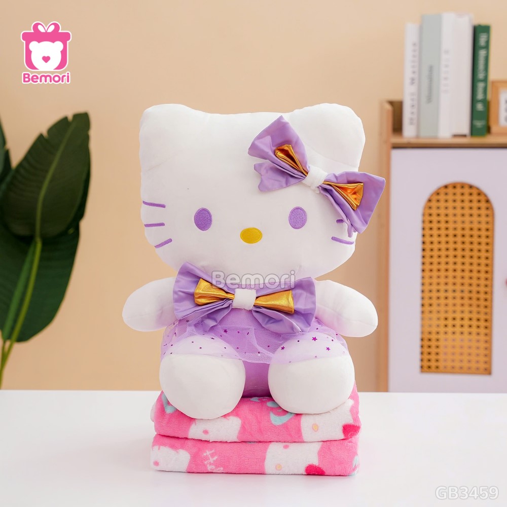 Gối Chăn Mền Kitty Váy Sao