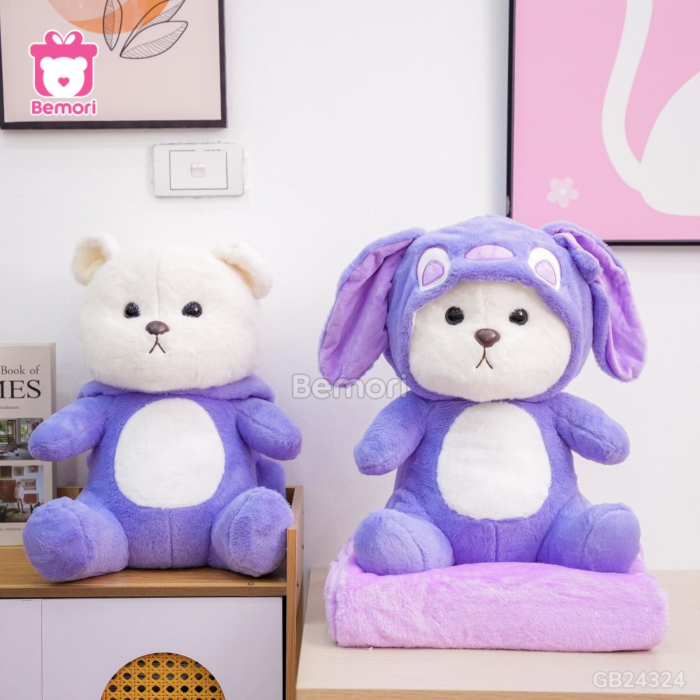 Gối Chăn Mền Lena Cosplay – Stitch Tím