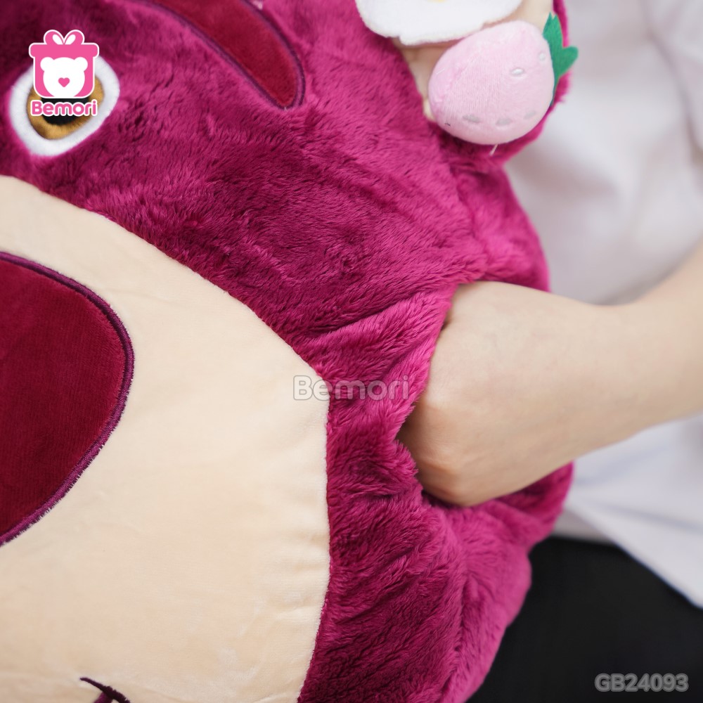 Gối Chăn Mền Mặt Gấu Lotso