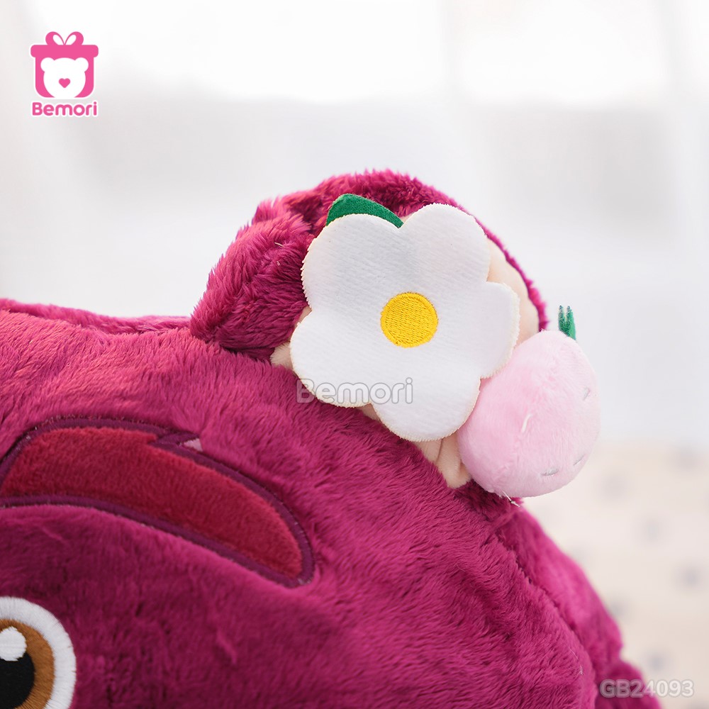 Gối Chăn Mền Mặt Gấu Lotso