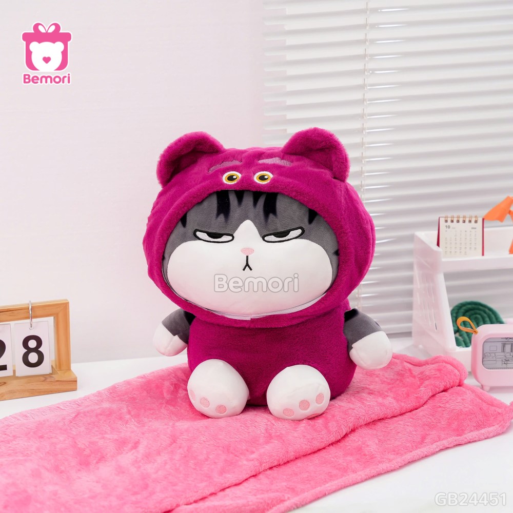 Gối Chăn Mền Mèo Hoàng Thượng Cosplay Lotso