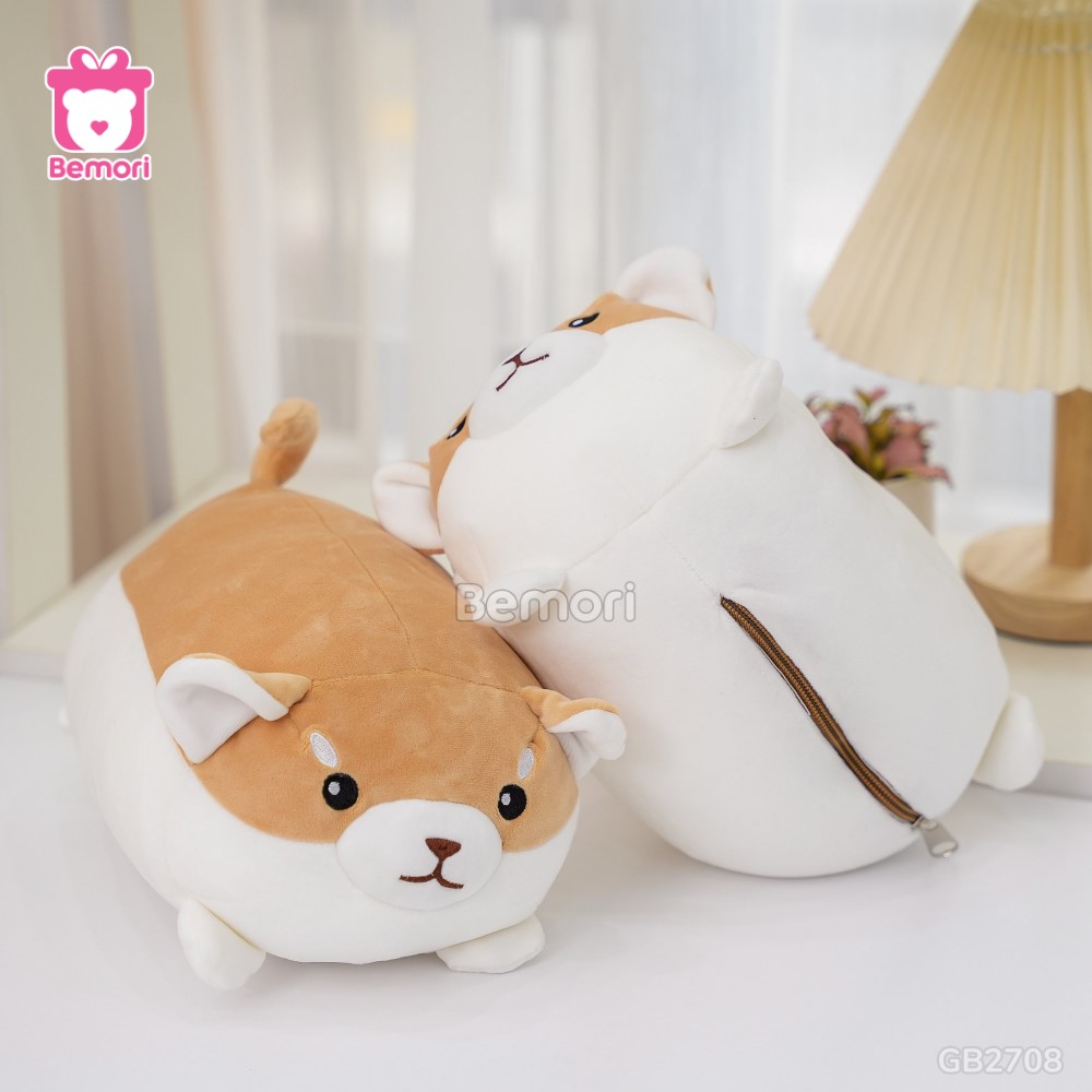 Gối Cổ Biến Hình Corgi Vàng nhỏ xinh, đáng yêu