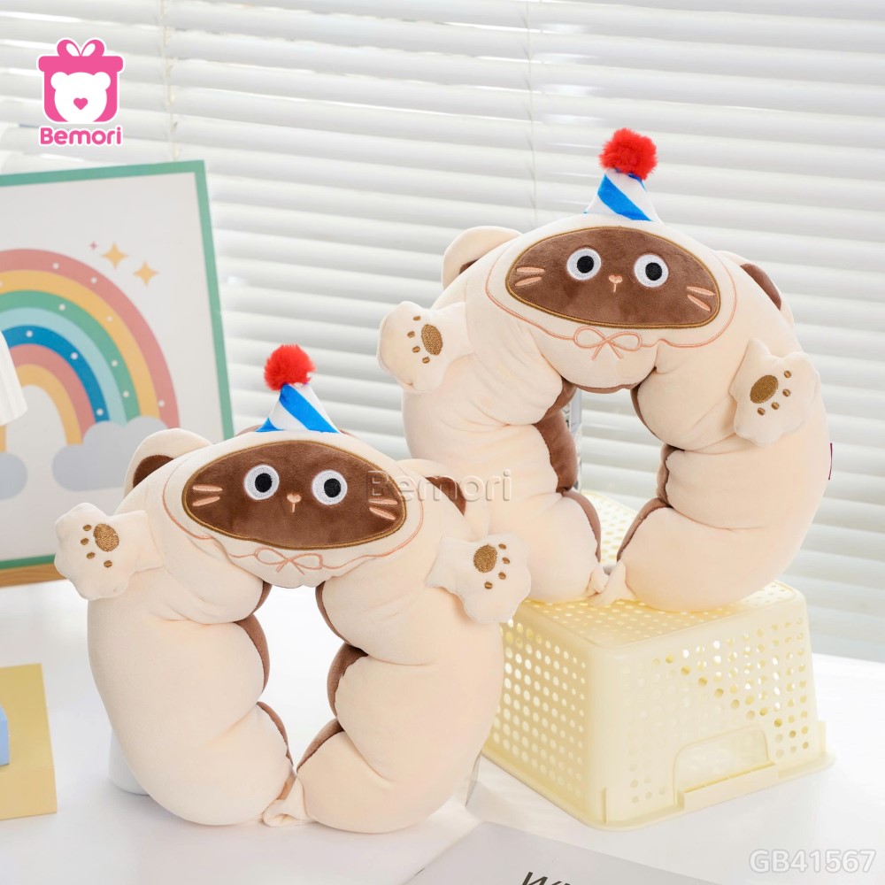 Gối Cổ Bông Dài Tai Thú