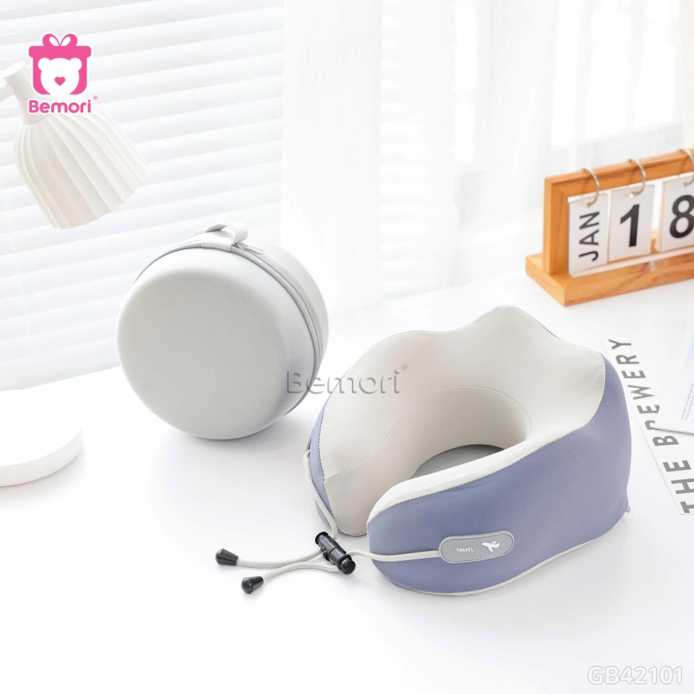 Gối Cổ Cao Su Gồ Thun Lạnh
