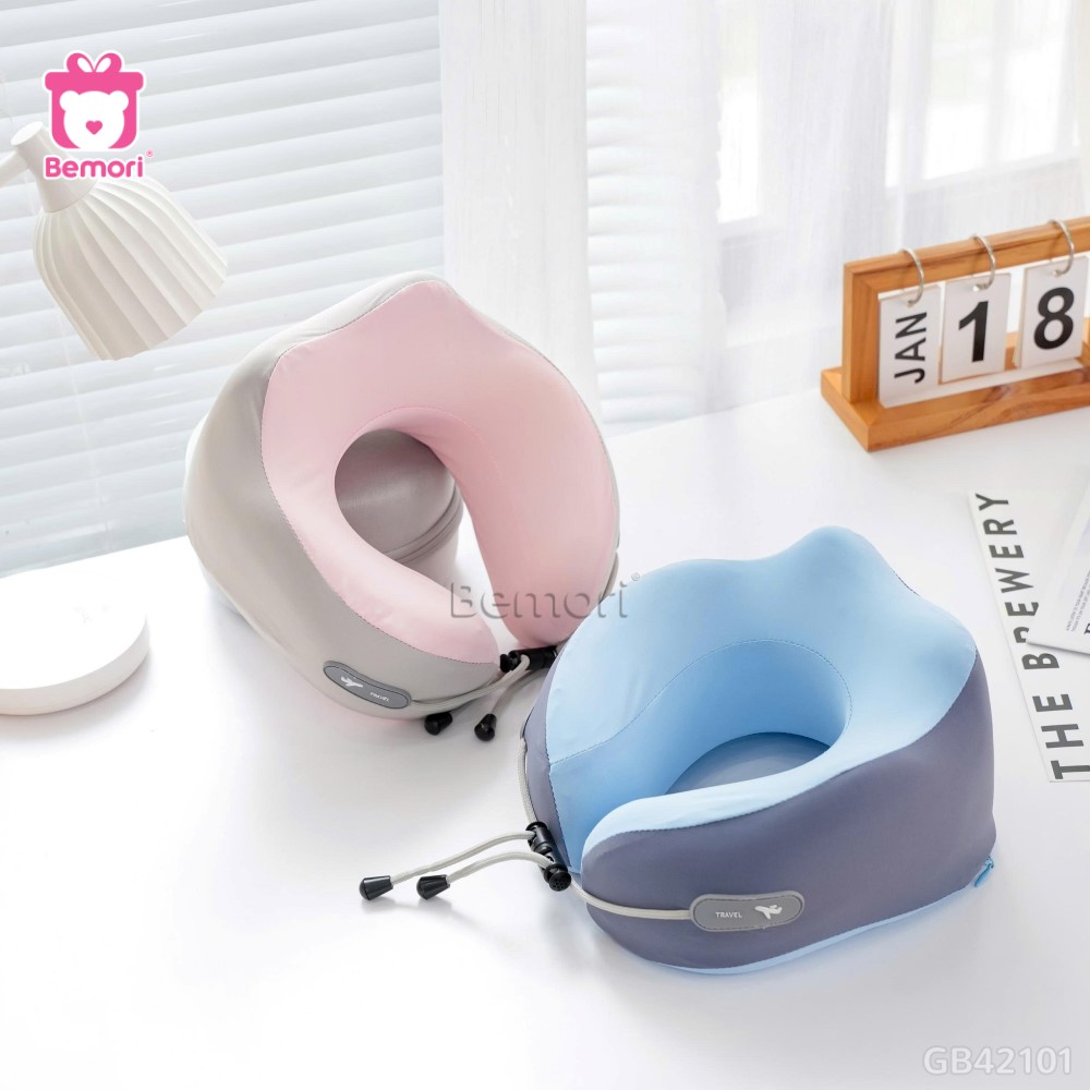 Gối Cổ Cao Su Gồ Thun Lạnh