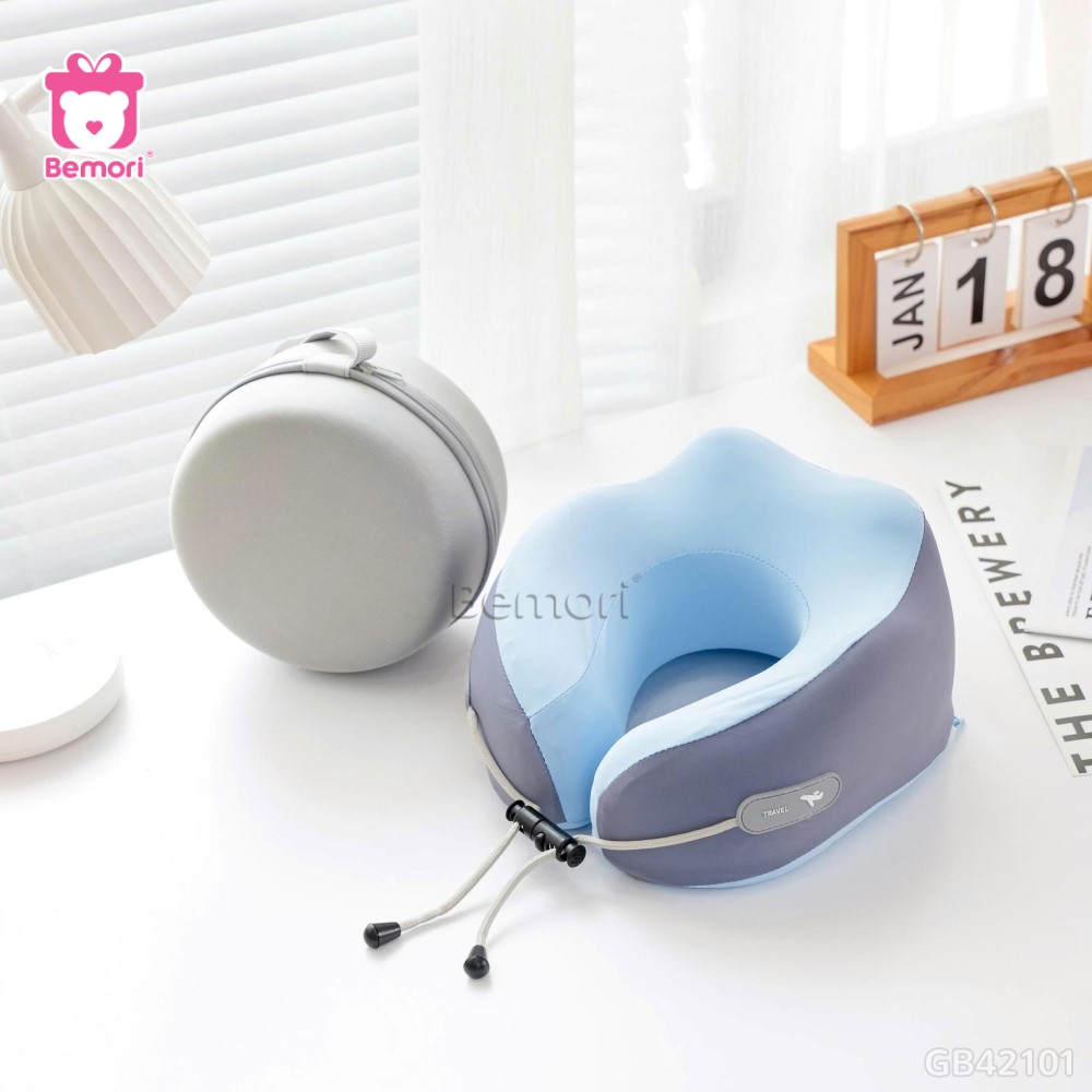 Gối Cổ Cao Su Gồ Thun Lạnh