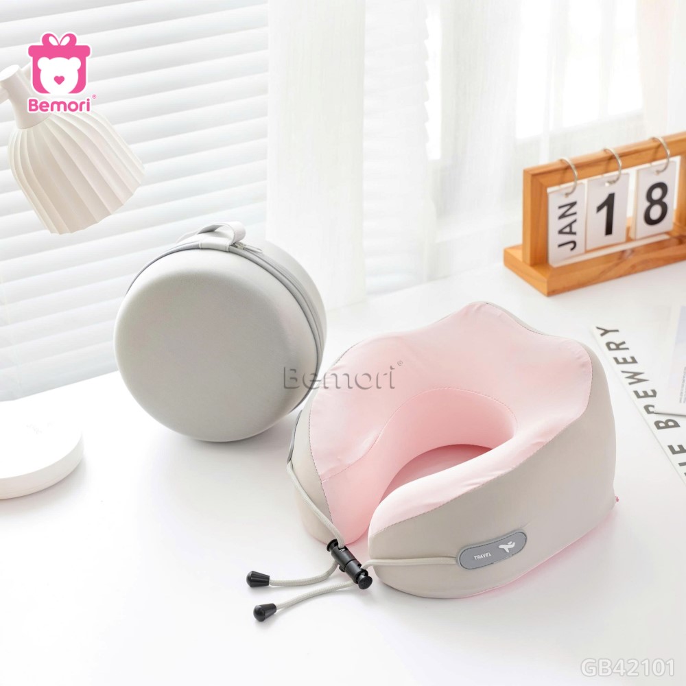 Gối Cổ Cao Su Gồ Thun Lạnh