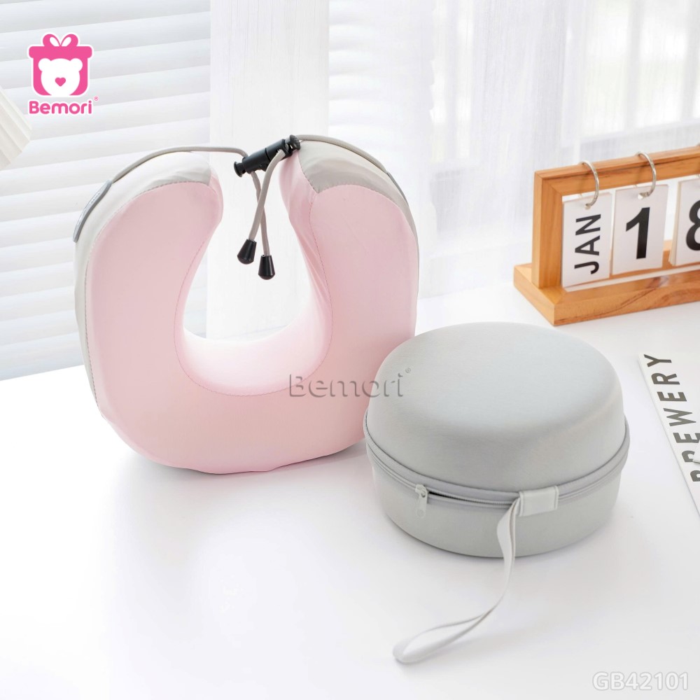 Gối Cổ Cao Su Gồ Thun Lạnh