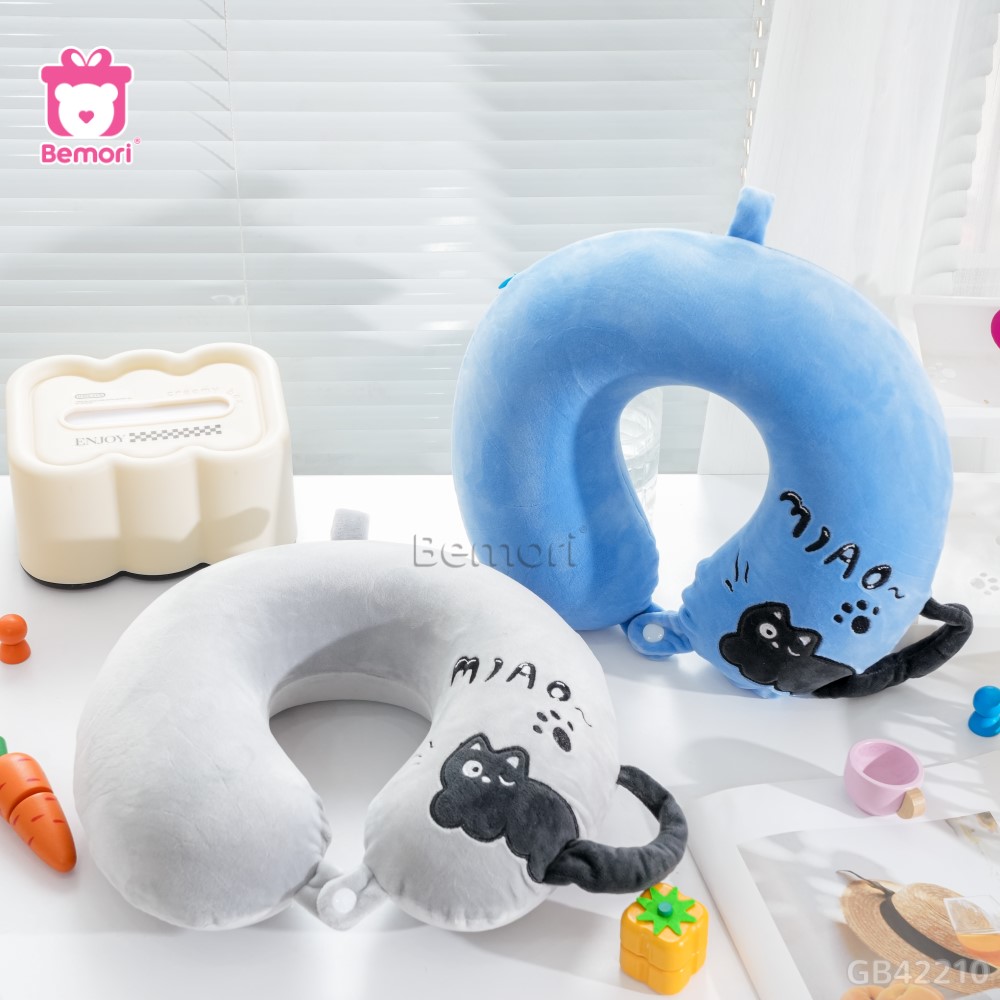 Gối Cổ Cao Su Mèo Miao