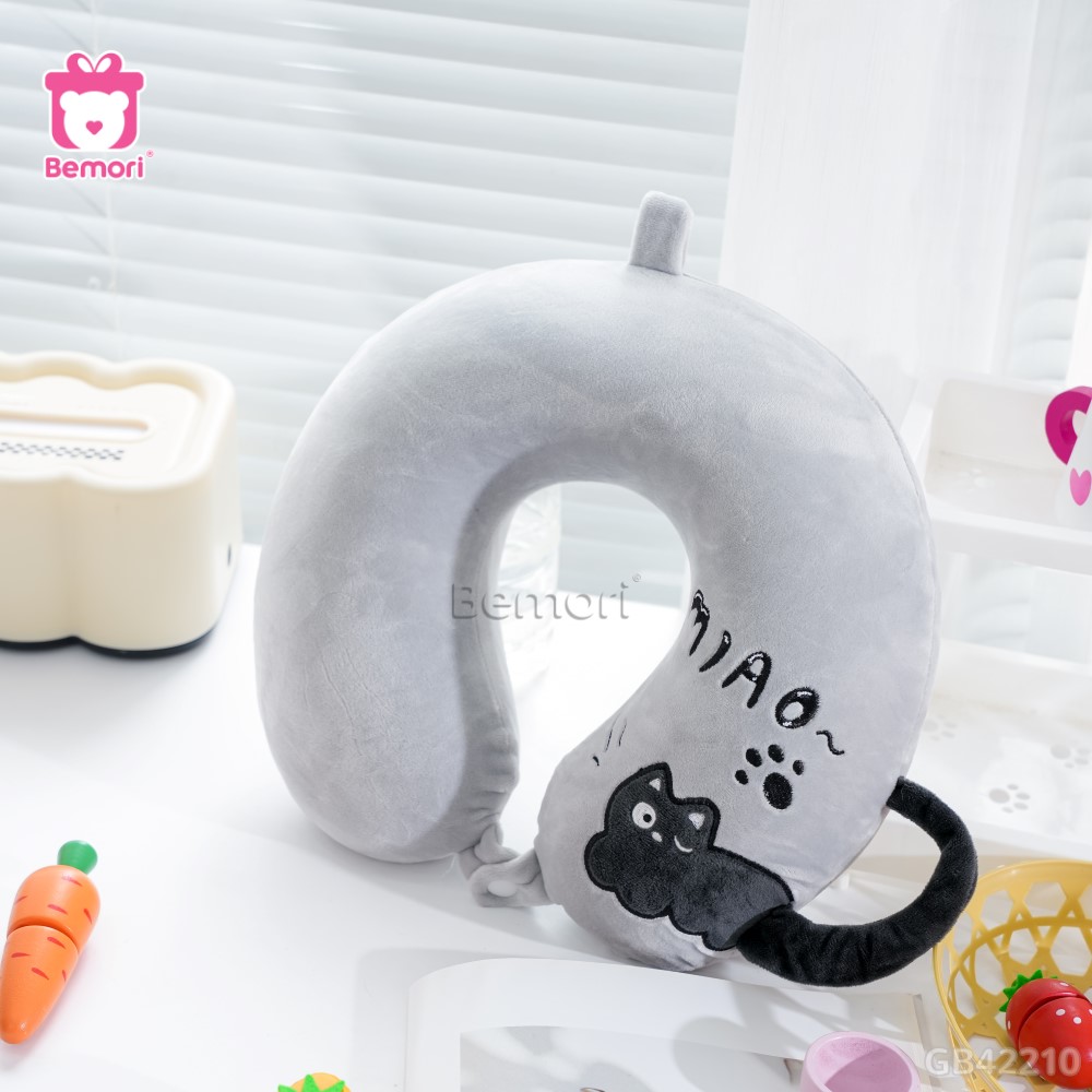 Gối Cổ Cao Su Mèo Miao