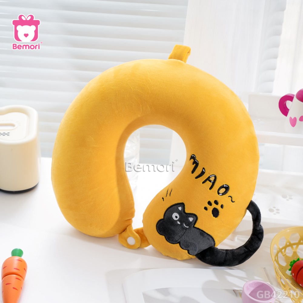 Gối Cổ Cao Su Mèo Miao
