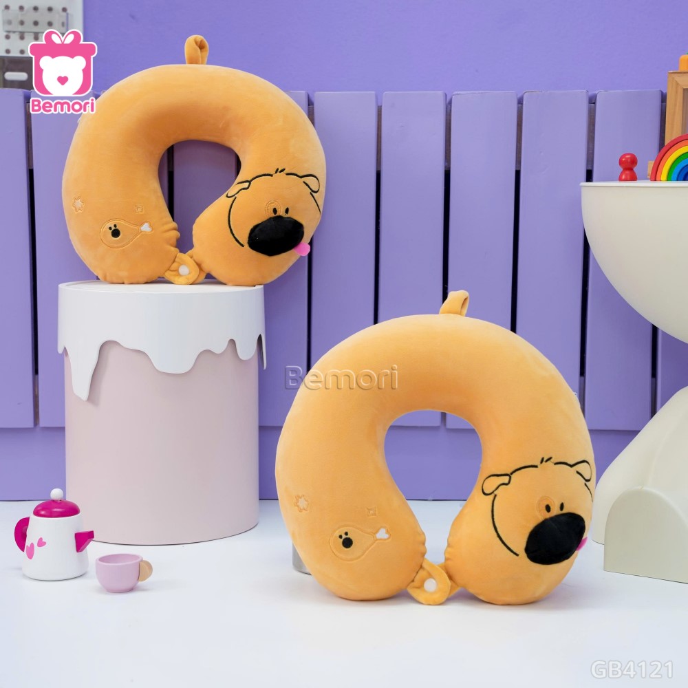 Gối Cổ Cao Su Chó Đùi Gà