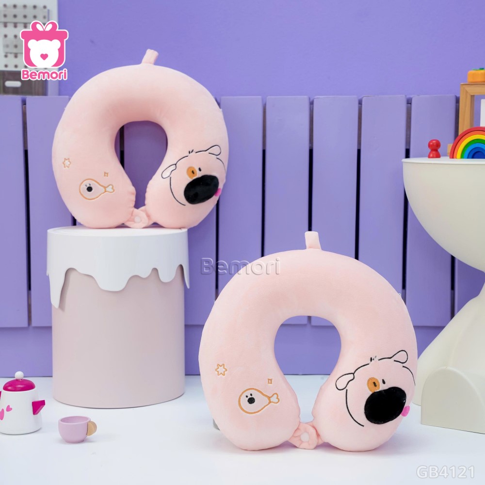 Gối Cổ Cao Su Chó Đùi Gà
