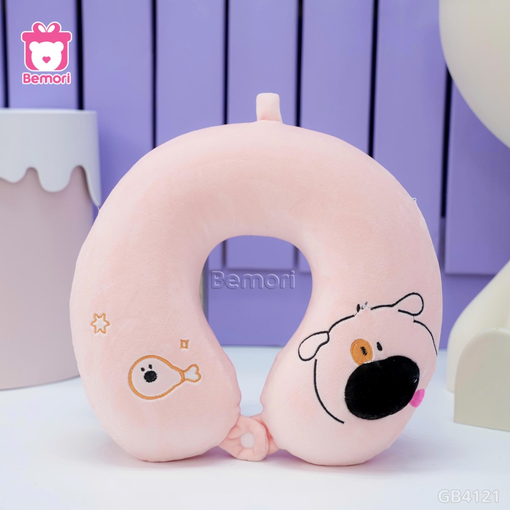 Gối Cổ Cao Su Chó Đùi Gà