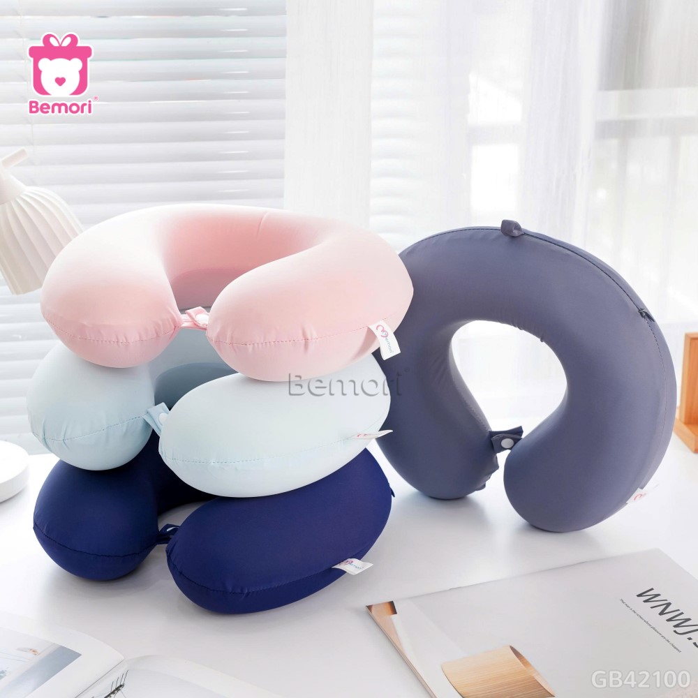 Gối Cổ Cao Su Thun Lạnh Có Hộp