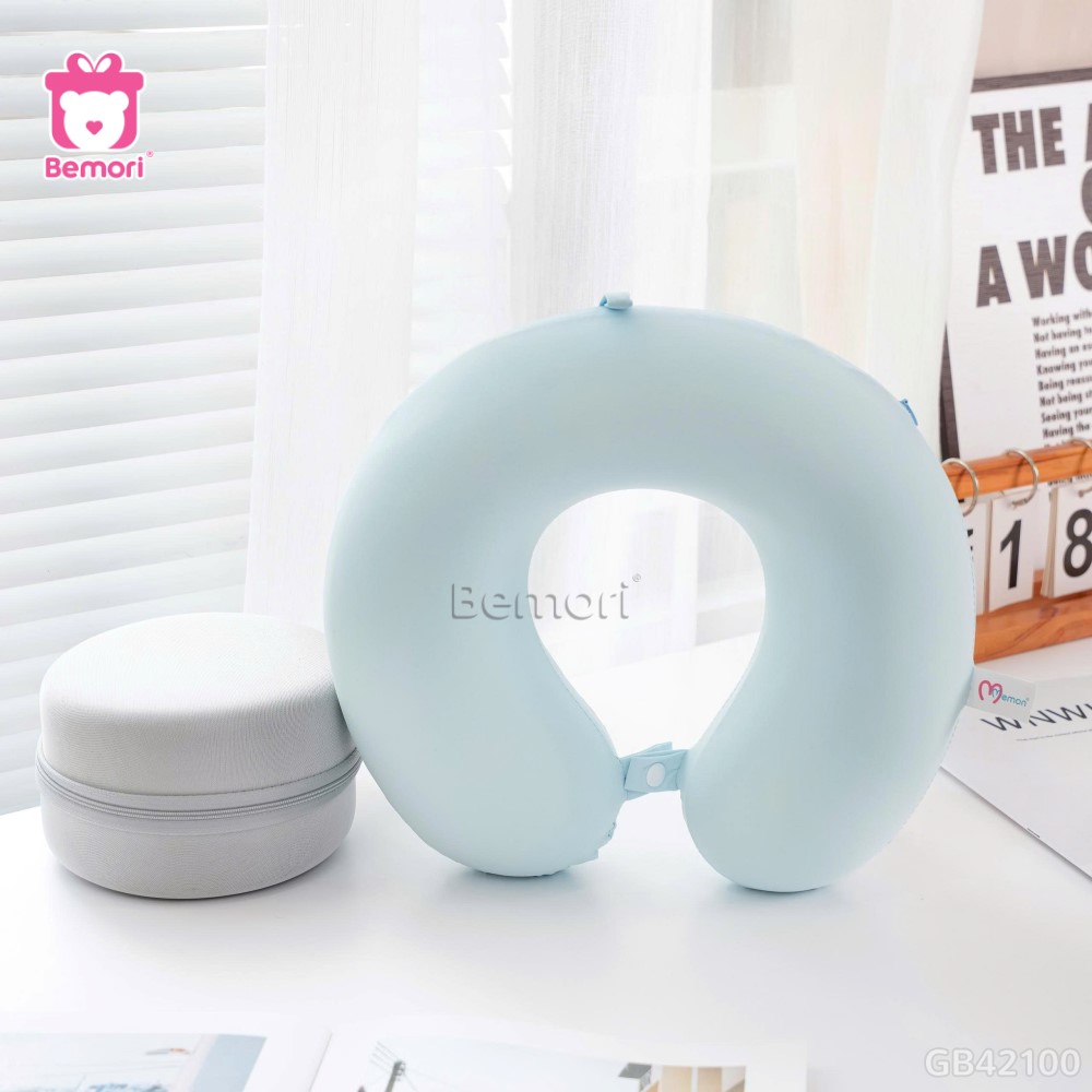 Gối Cổ Cao Su Thun Lạnh Có Hộp