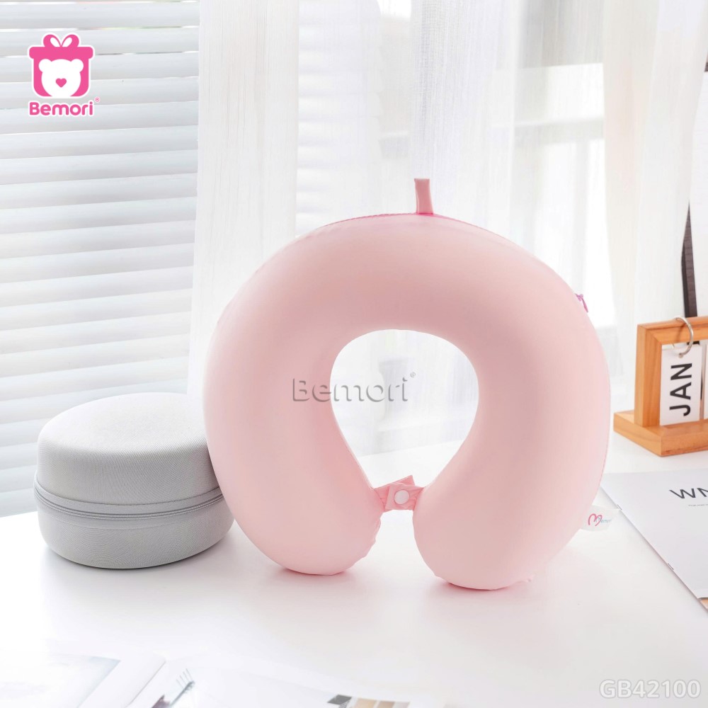 Gối Cổ Cao Su Thun Lạnh Có Hộp