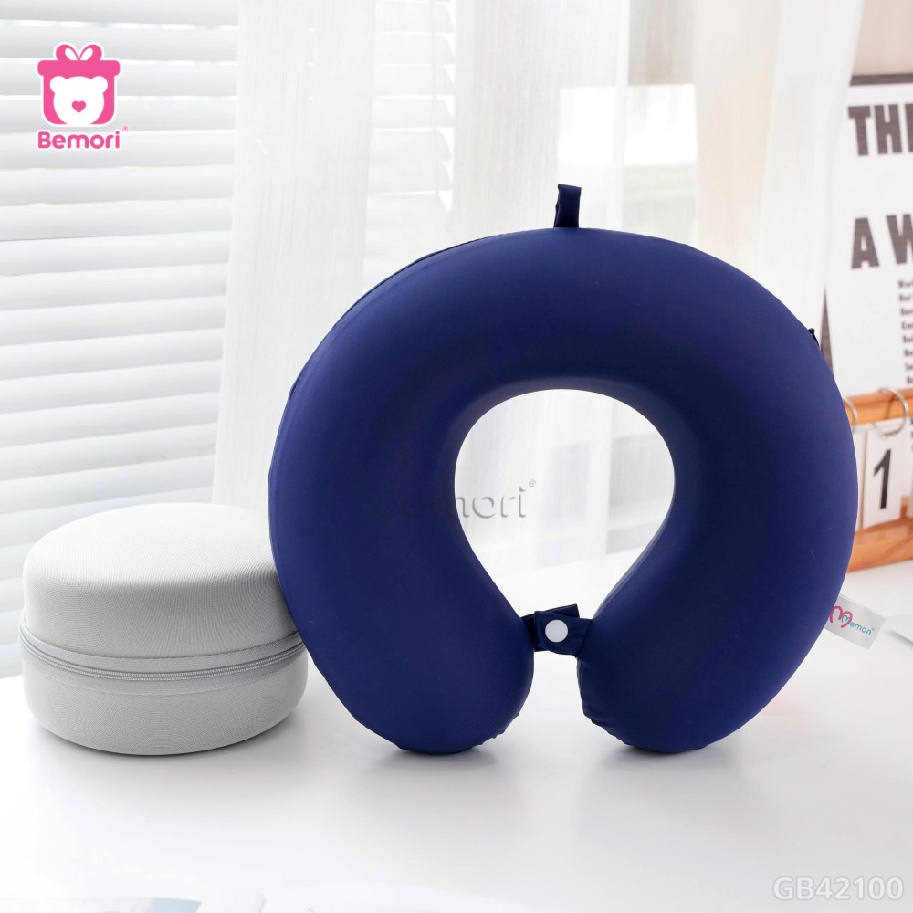 Gối Cổ Cao Su Thun Lạnh Có Hộp