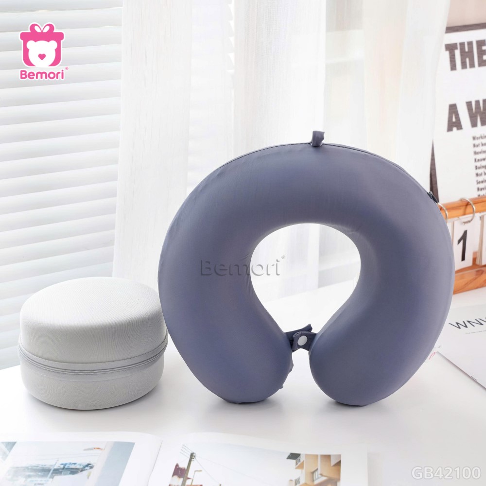 Gối Cổ Cao Su Thun Lạnh Có Hộp
