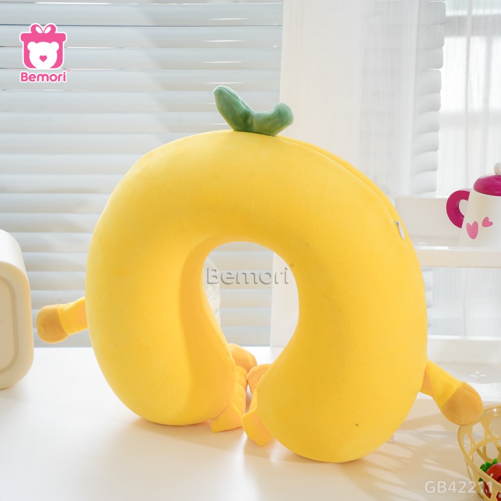 Gối Cổ Cao Su Trái Cây Má Hồng