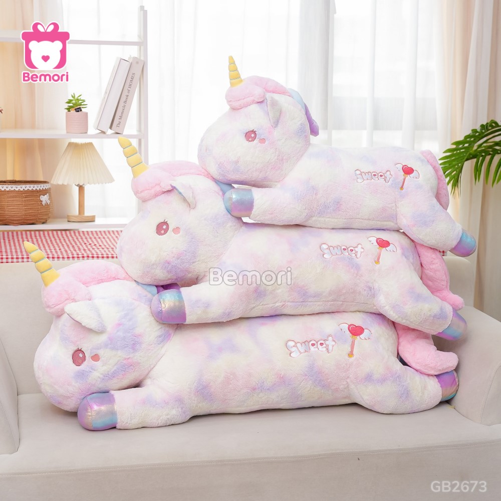 Gối Bông Unicorn Nằm Galaxy