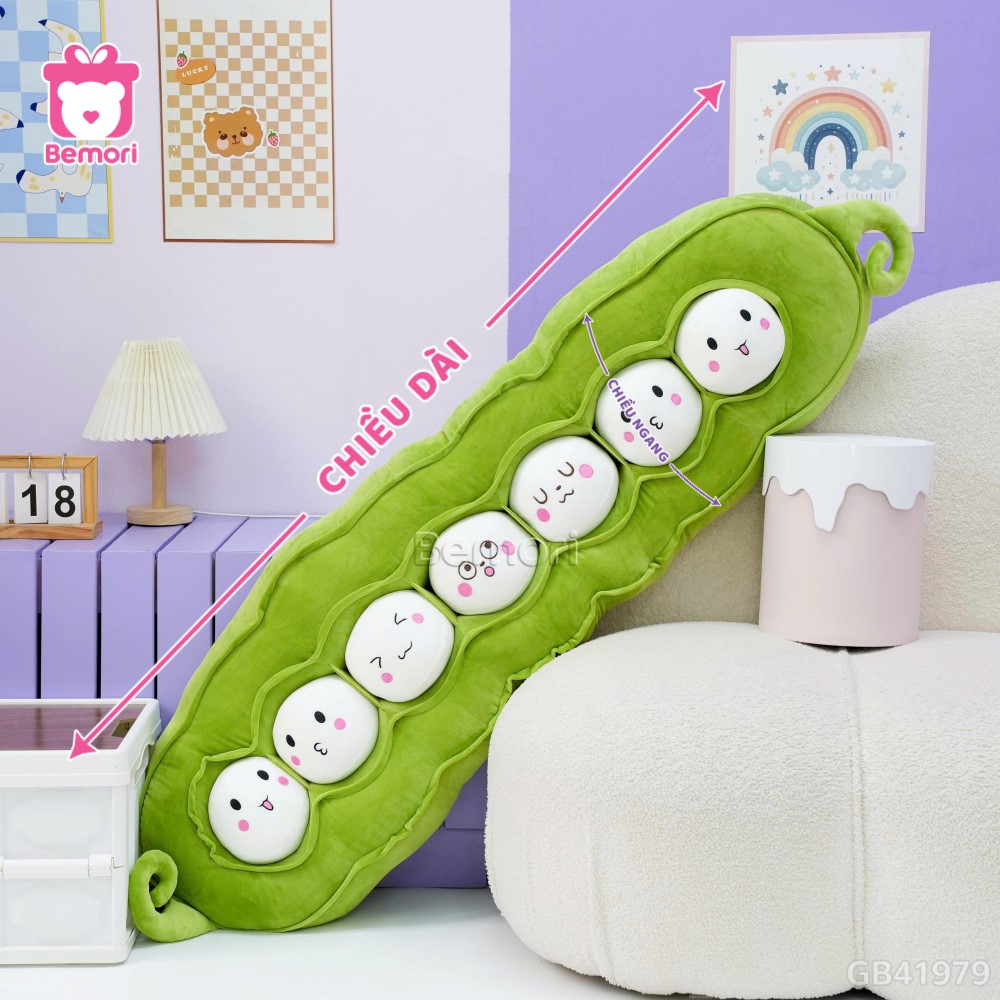 Cách đo kích thước của Gối Ôm Đậu Hà Lan