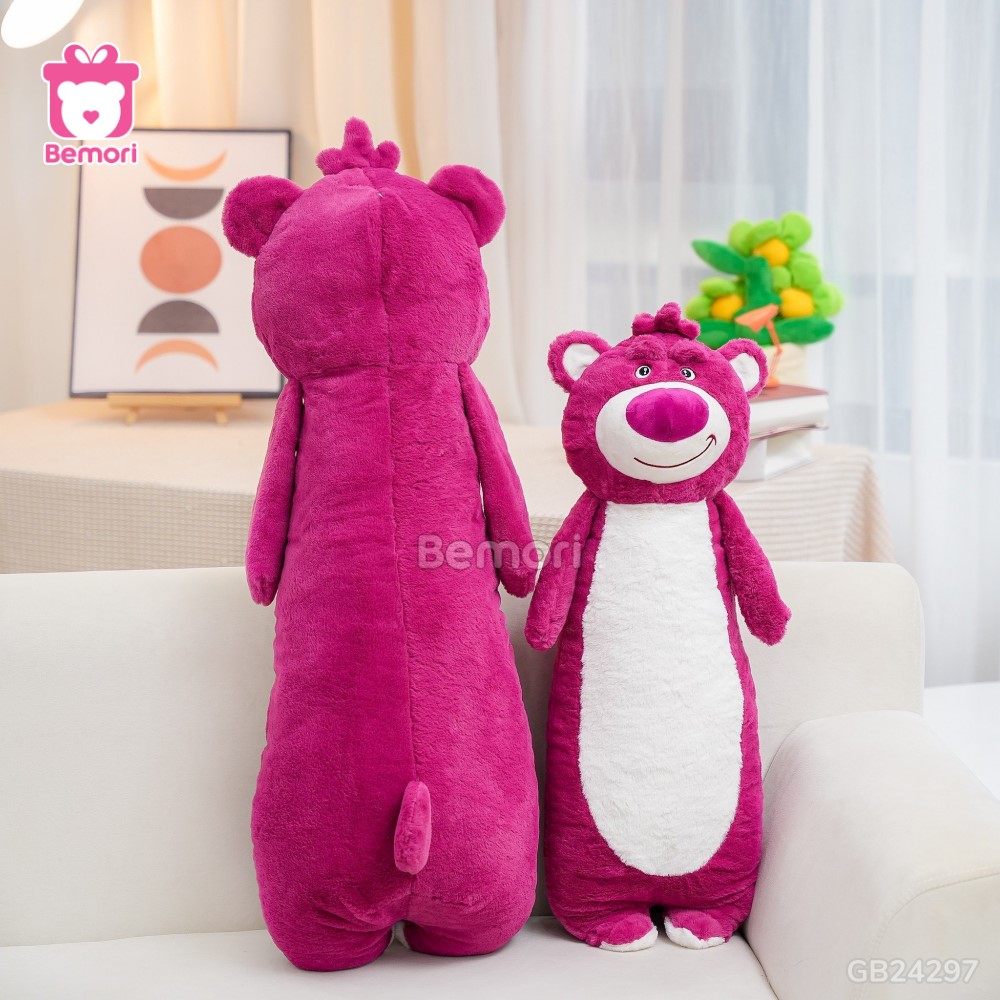 Gối Ôm Gấu Lotso Dâu thiết kế tỉ mỉ