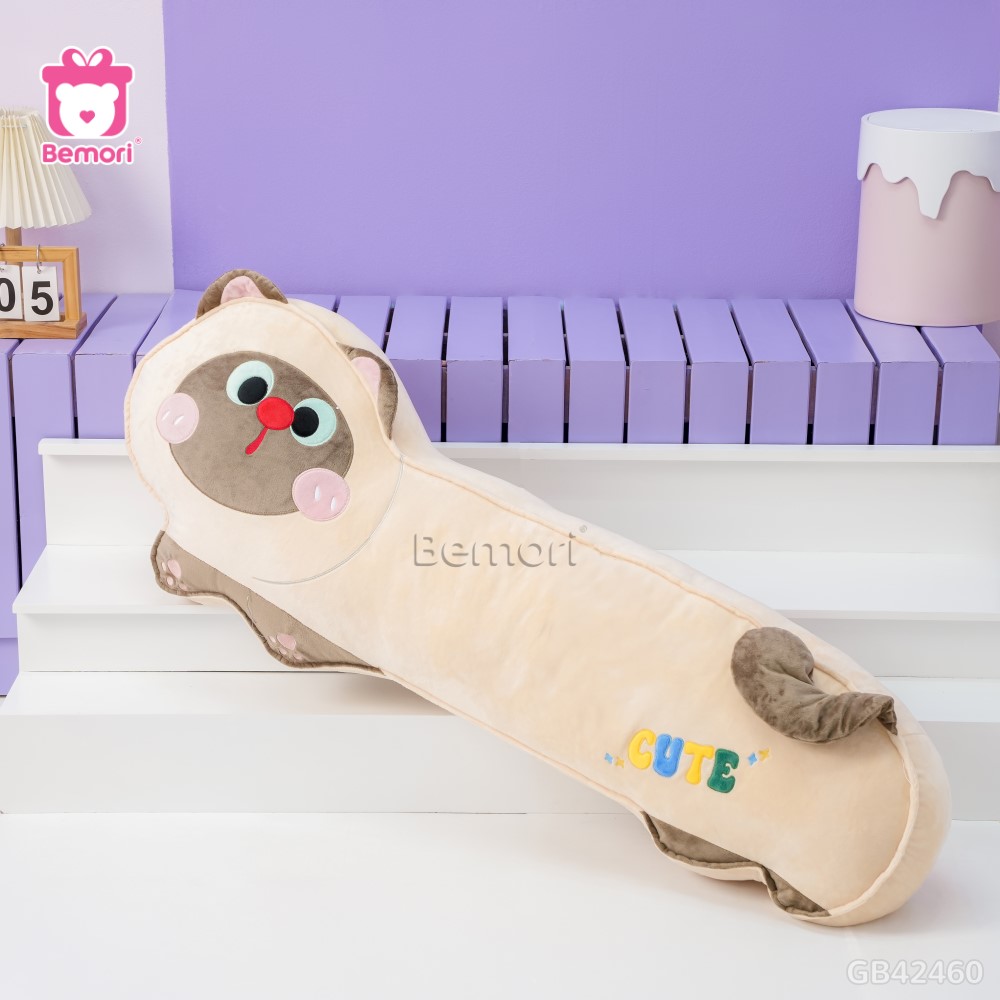 Gối Ôm Mèo Mắt Tròn dễ chịu mỗi khi cần một vòng tay để ôm