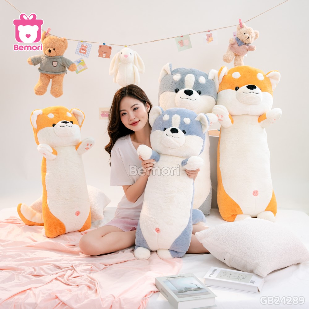 Gối Ôm Shiba Giơ Tay Bigsize