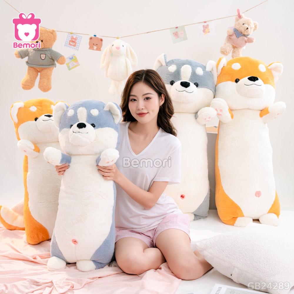 Gối Ôm Shiba Giơ Tay Bigsize