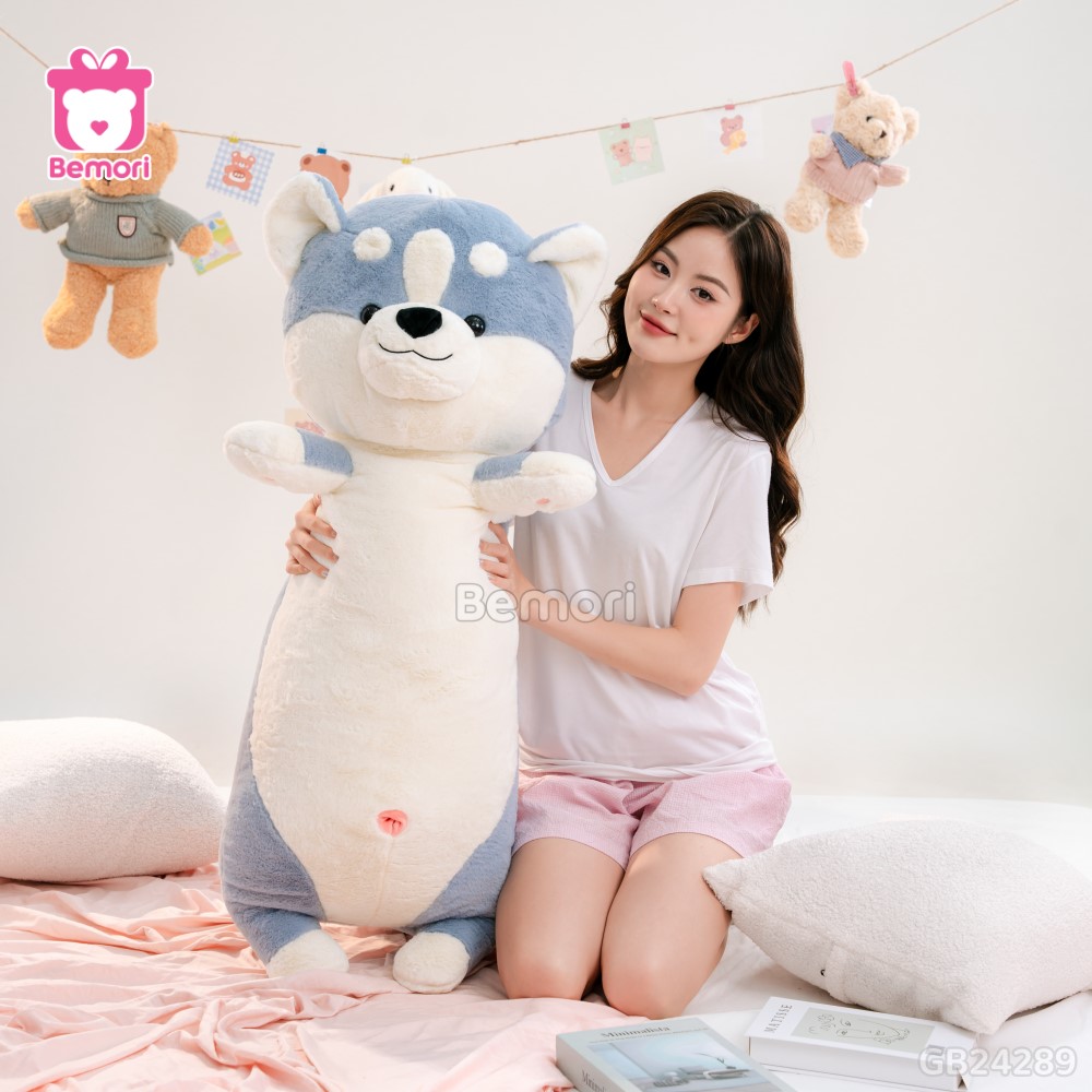 Gối Ôm Shiba Giơ Tay Bigsize