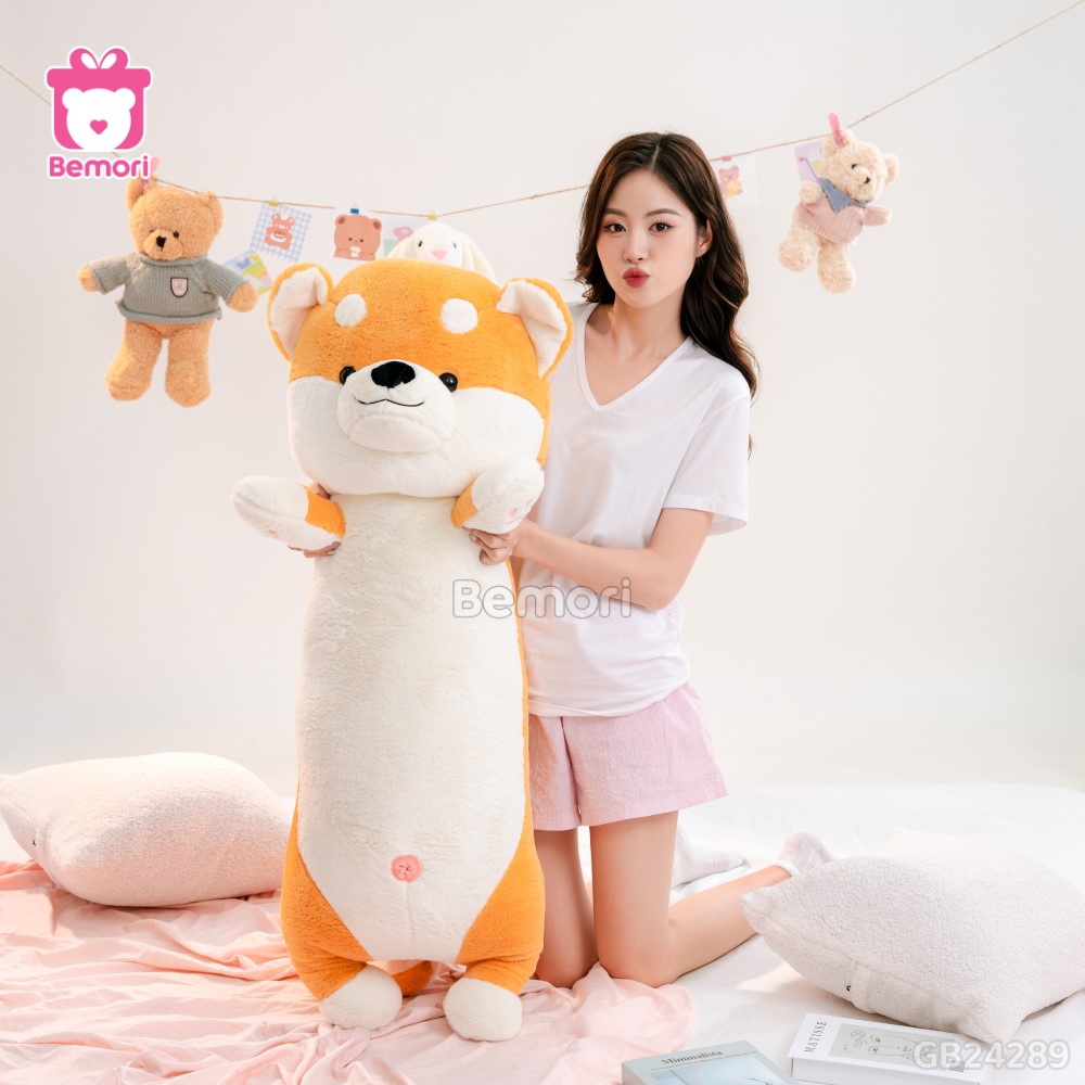 Gối Ôm Shiba Giơ Tay Bigsize