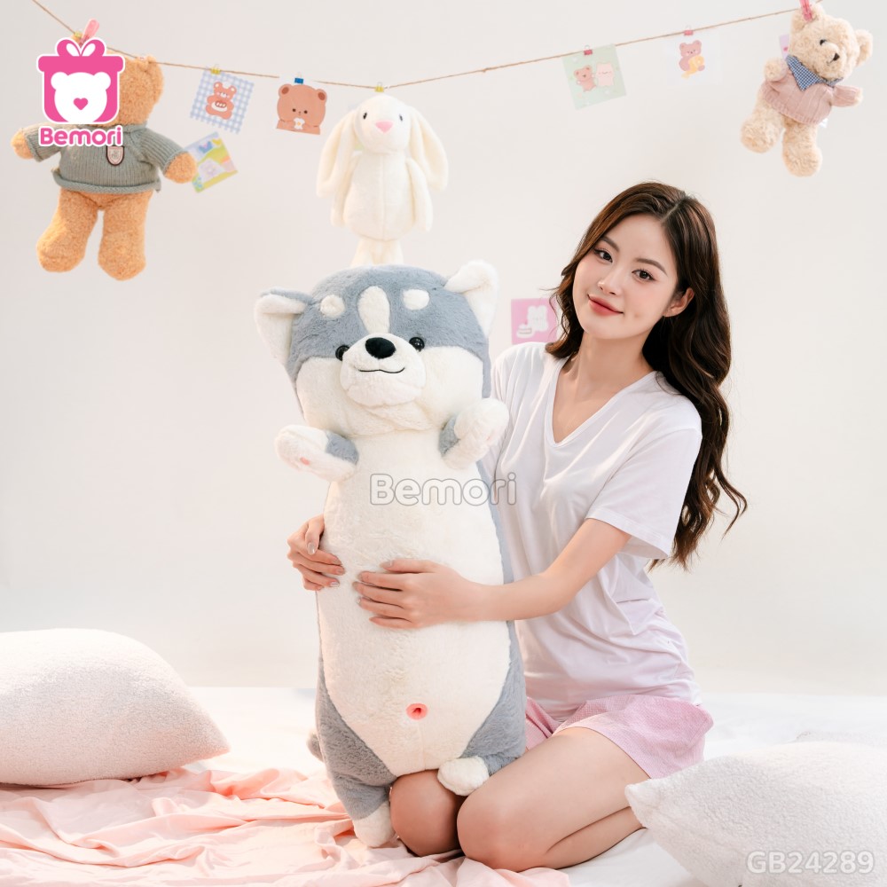 Gối Ôm Shiba Giơ Tay Bigsize