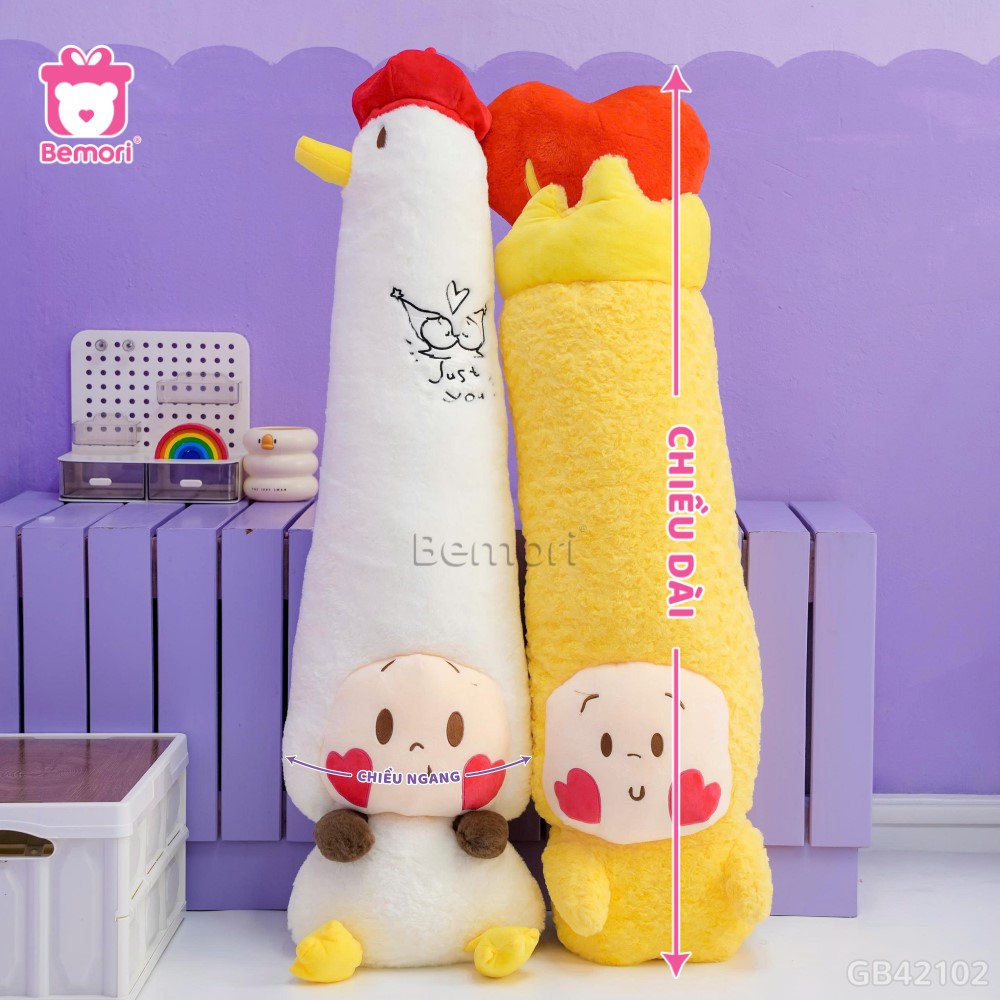 Cách đo kích thước của Gối Ôm Twinkle Má Tim