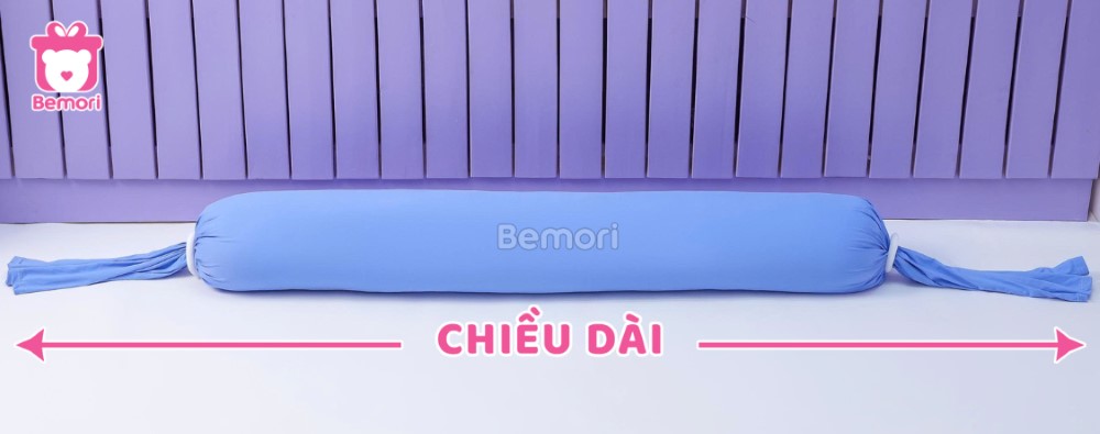 Cách đo kích thước chiều dài của Gối Ôm Kem Lạnh Hình Kẹo