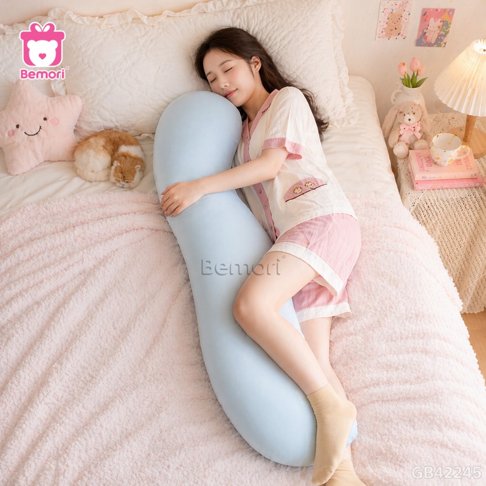 Gối Ôm Kem Lạnh Dáng Sóng