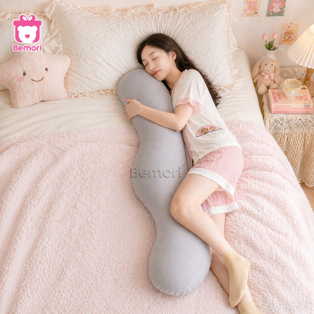 Gối Ôm Kem Lạnh Dáng Sóng
