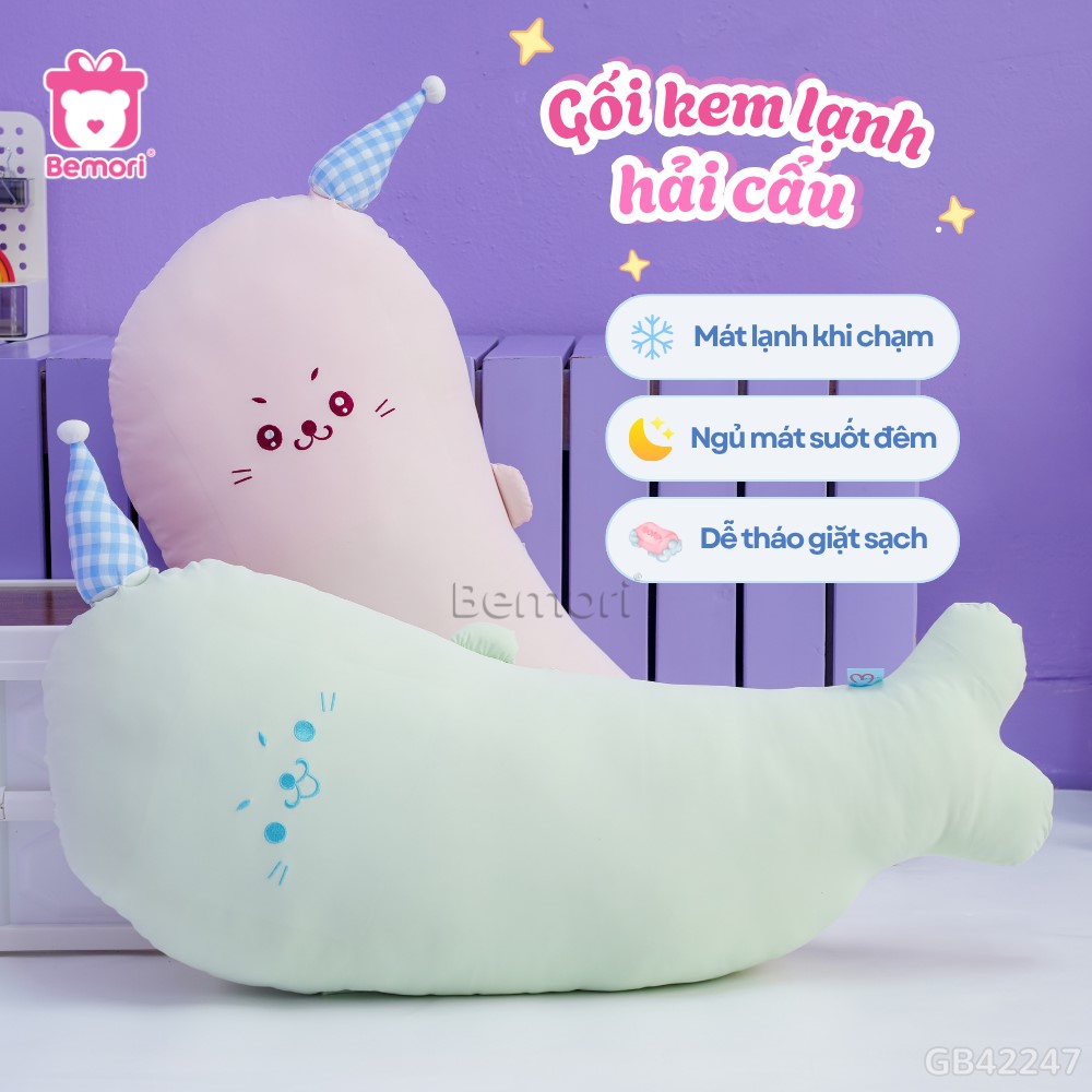 Mua gối ôm kem lạnh hải cẩu cho bé yêu