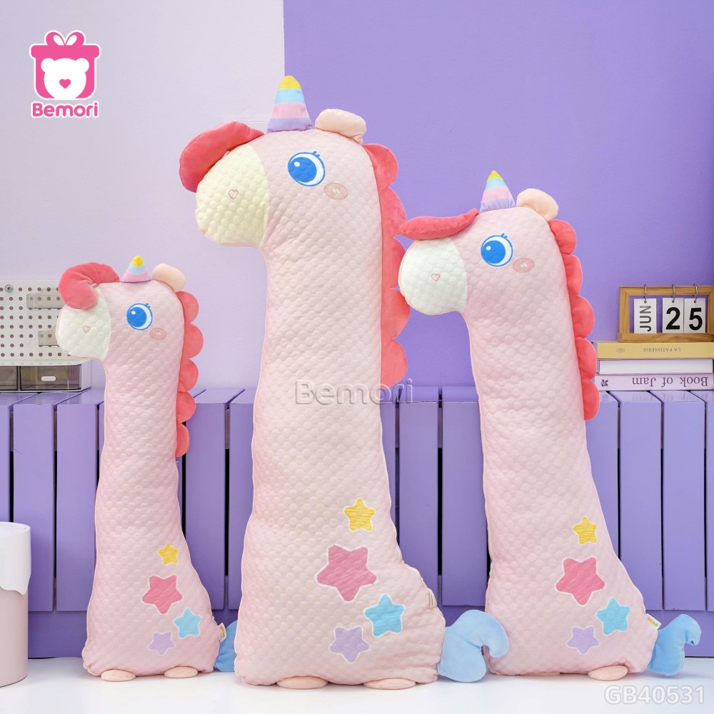 Gối Ôm Lạnh Bộ 3 Mắt Tròn - Hồng