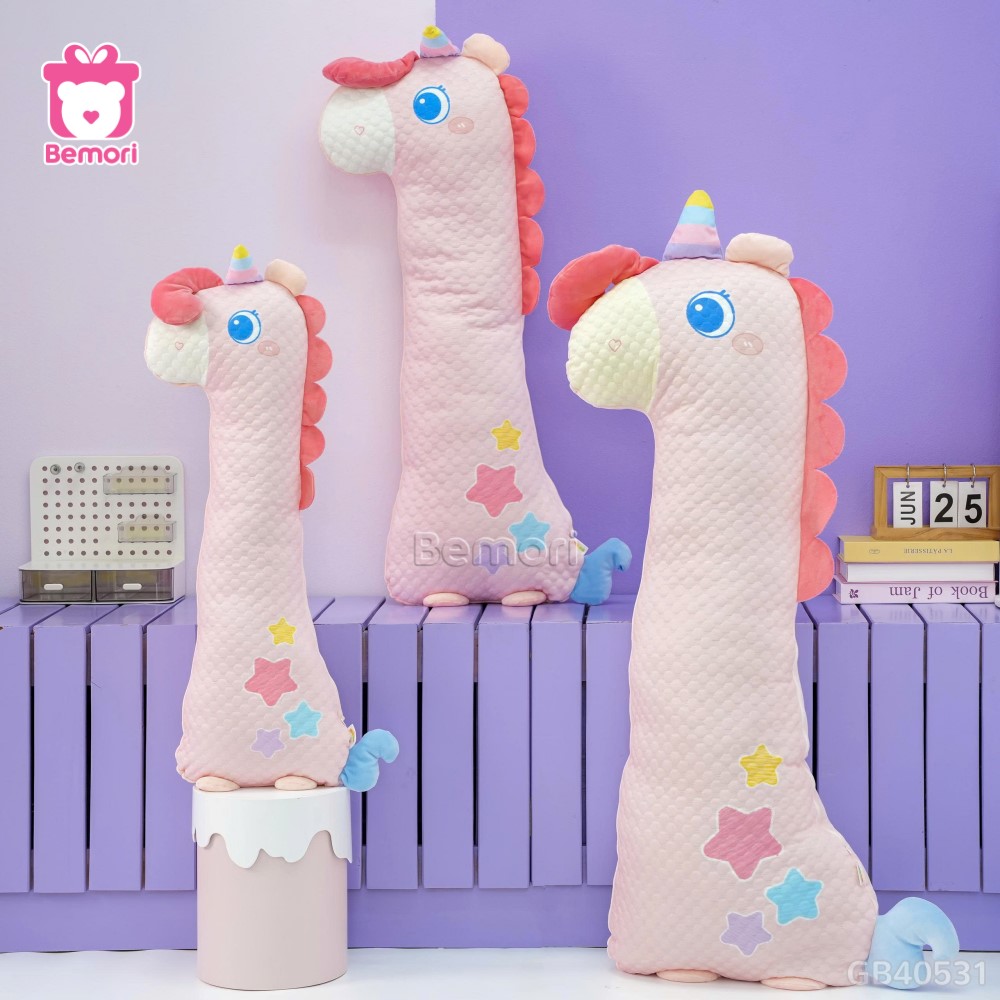Gối Ôm Lạnh Bộ 3 Mắt Tròn - Hồng
