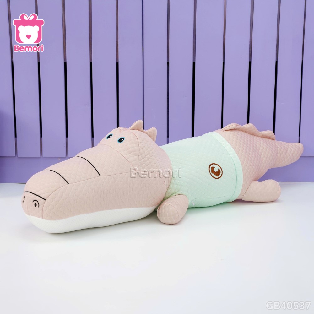 Gối Ôm Lạnh Cá Sấu Mặc Áo