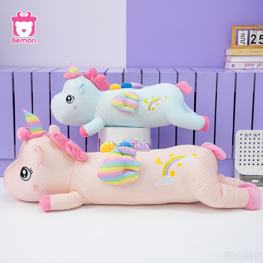 Gối Ôm Lạnh Unicorn Nằm Cánh Galaxy