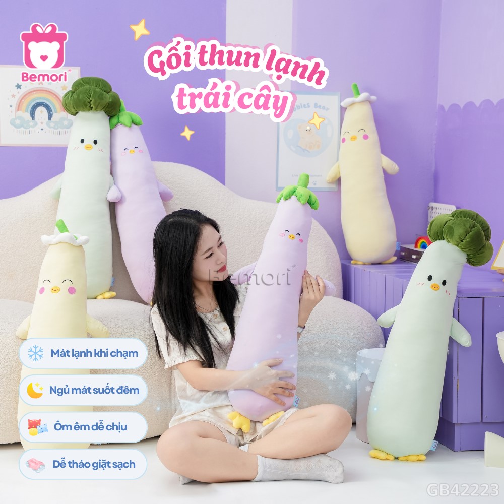 Gối ôm trái cây thun lạnh
