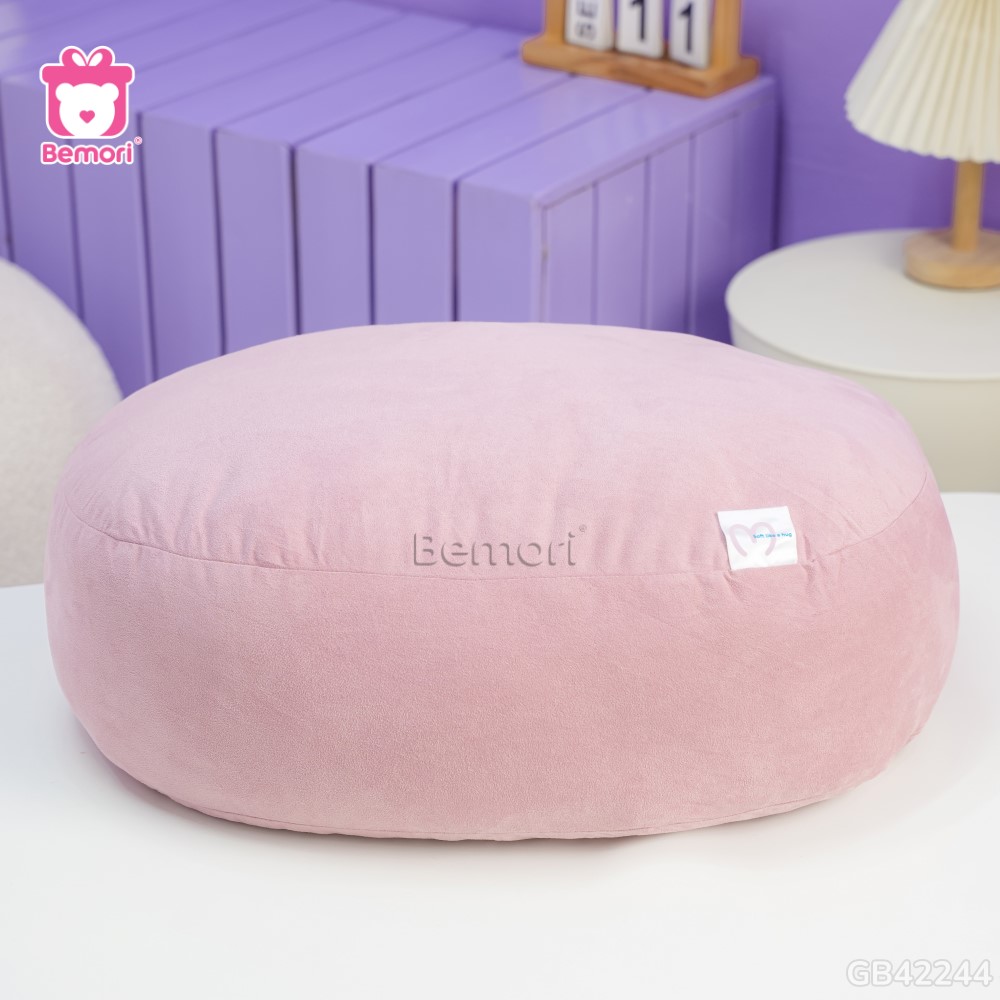 Gối Mochi Da Lộn màu nâu nhạt