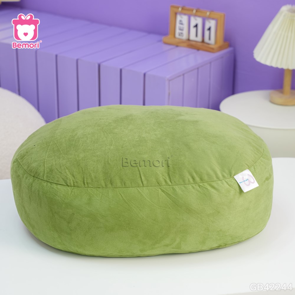 Gối Mochi Da Lộn màu xanh cốm
