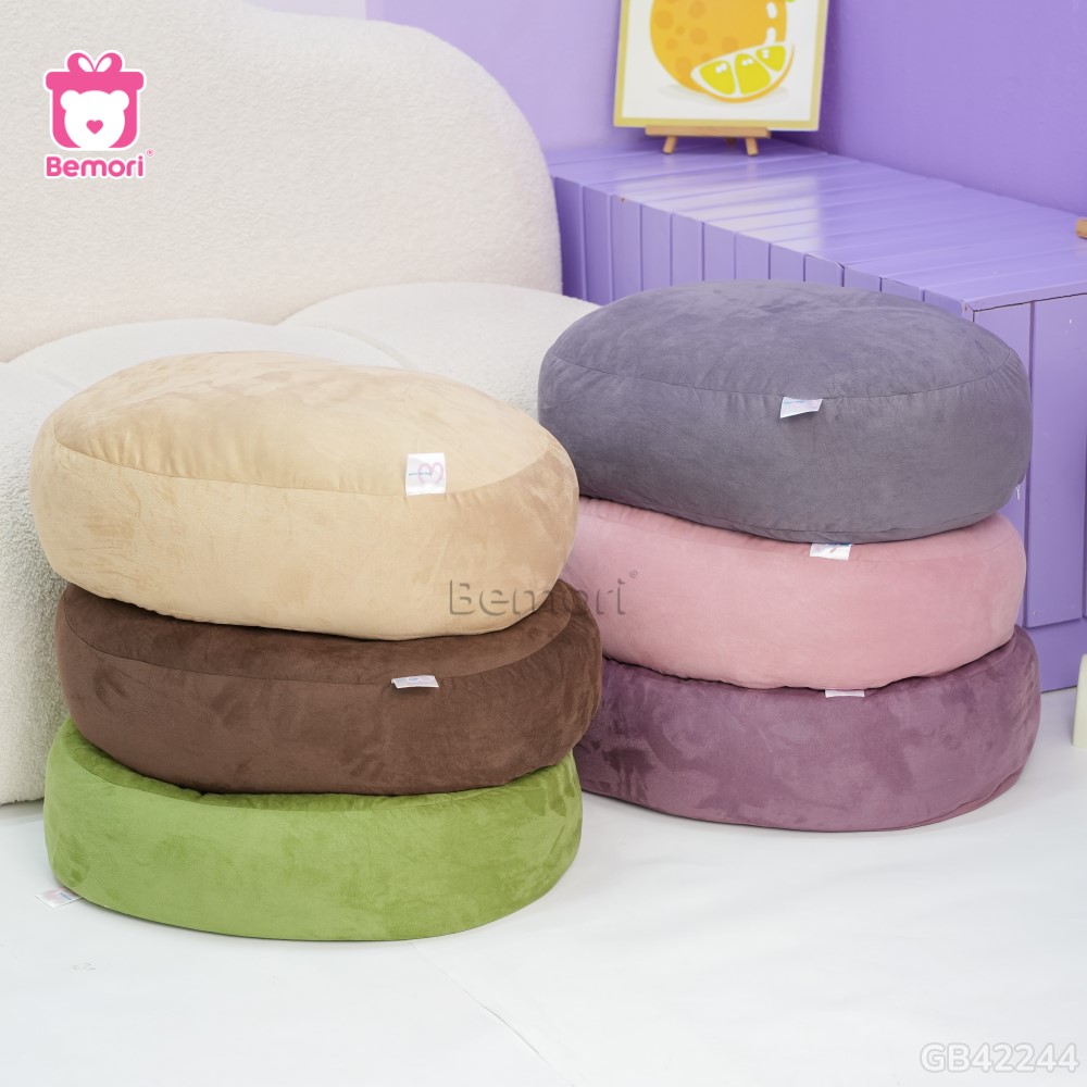 Gối Mochi Da Lộn màu hồng
