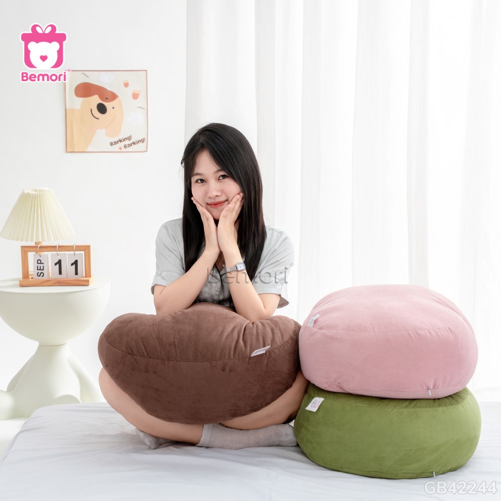 Thư giãn nhẹ nhàng cùng Gối Mochi Da Lộn