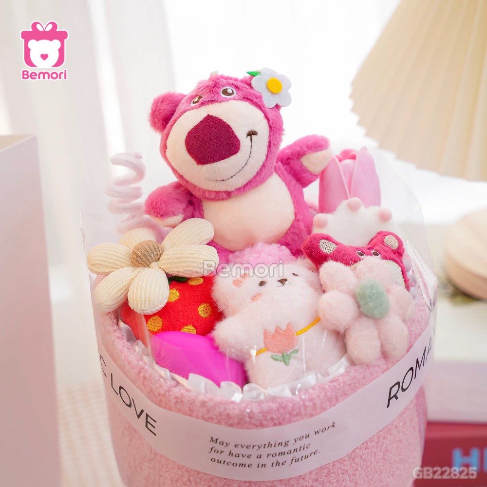 Set Bó Hoa Vải Lotso – Hoa Tulip phiên bản Lotso đứng