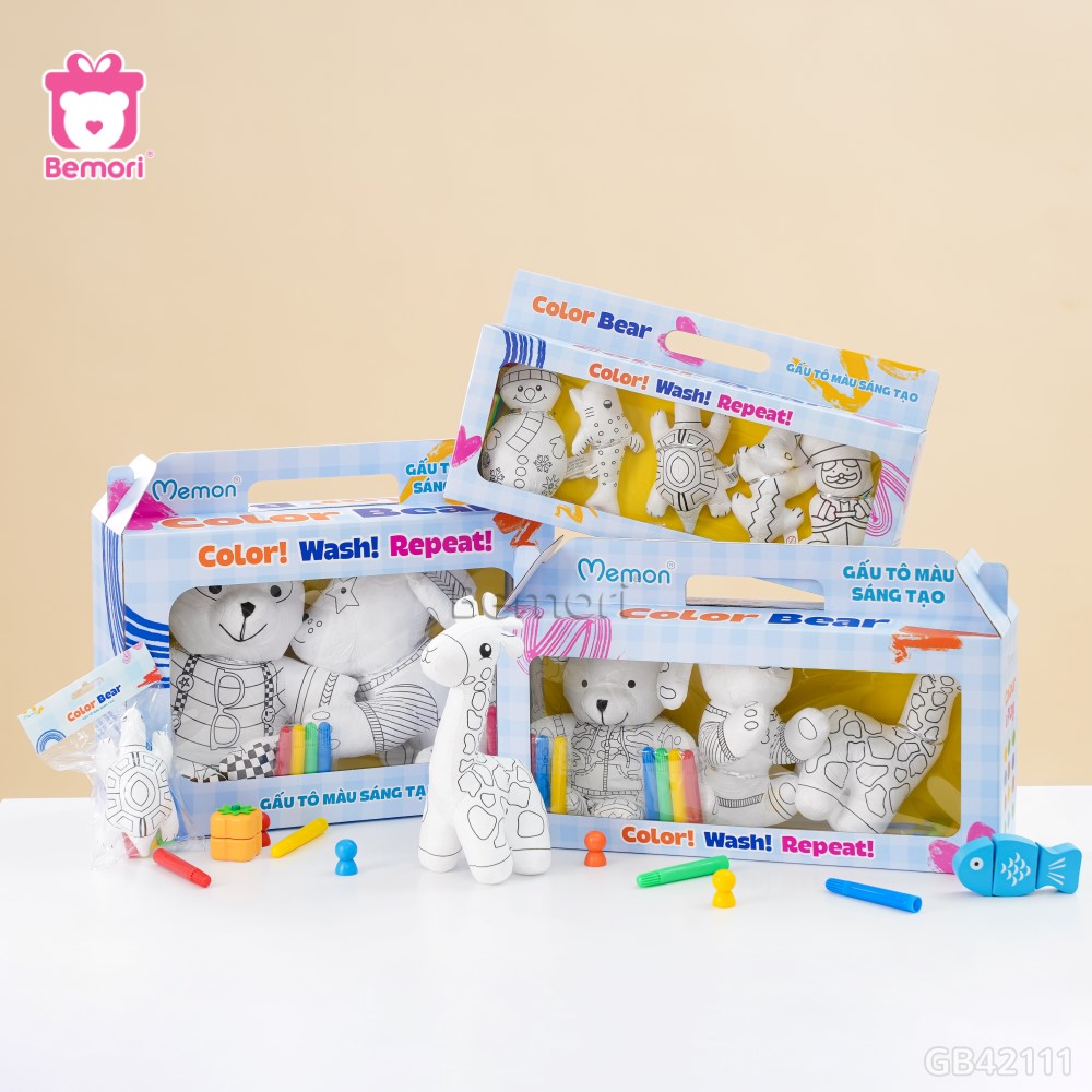 SET Gấu Bông Tô Màu Color Bear